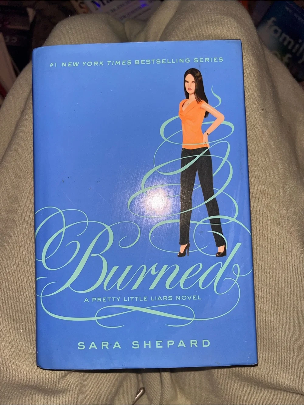 Burned PLL Novel - Blue Cover Coffee Table Book